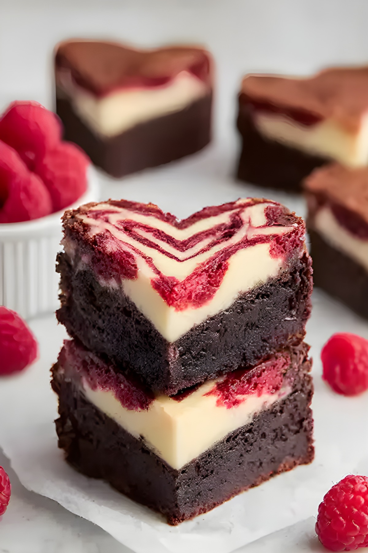 Heart Shaped Brownies f